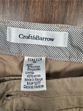 Croft & Barrow Tan Khaki Skort Size 10